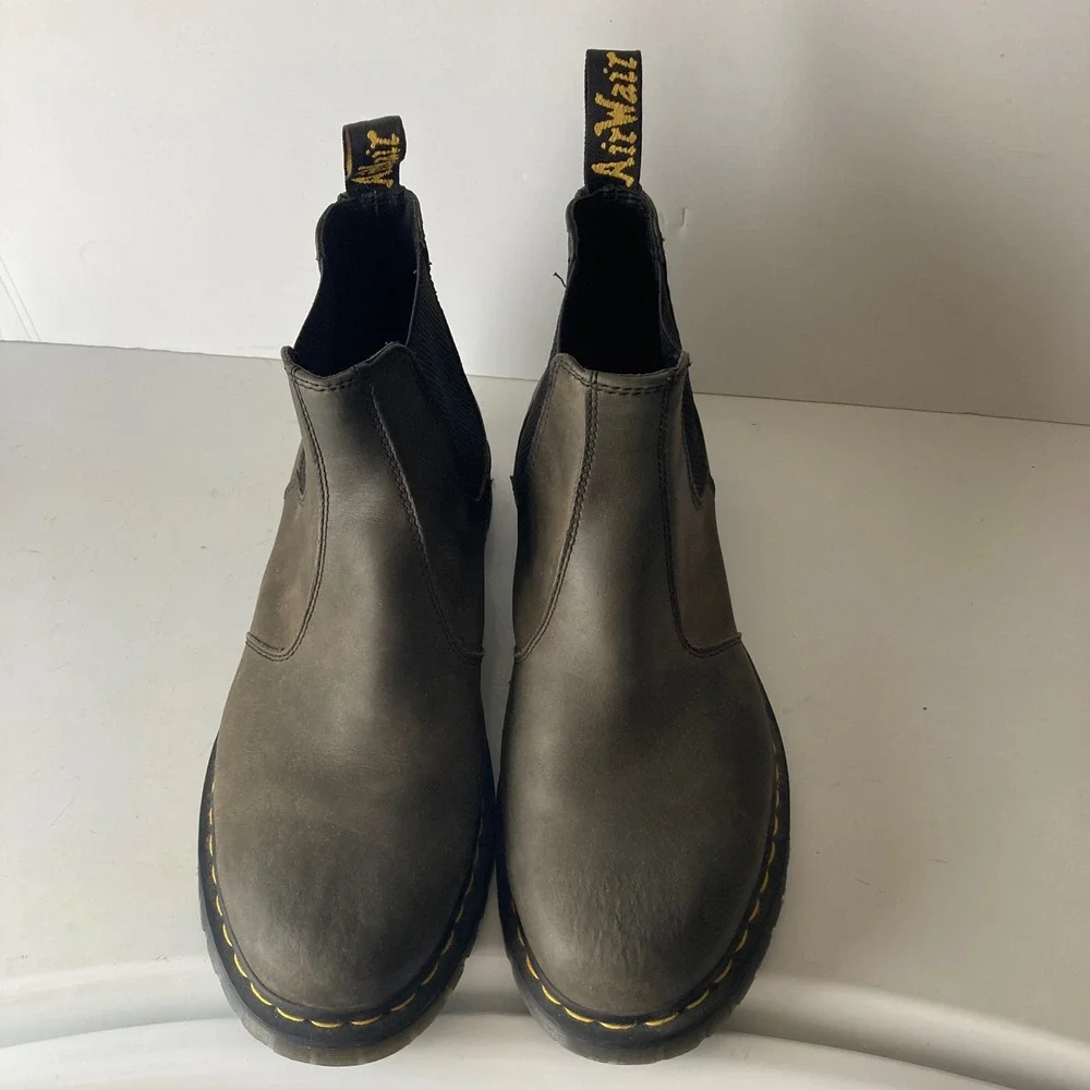 Dr. Martens Chelsea Boots Mens 12 US Gaucho Crazy Horse Brown Leather 2976